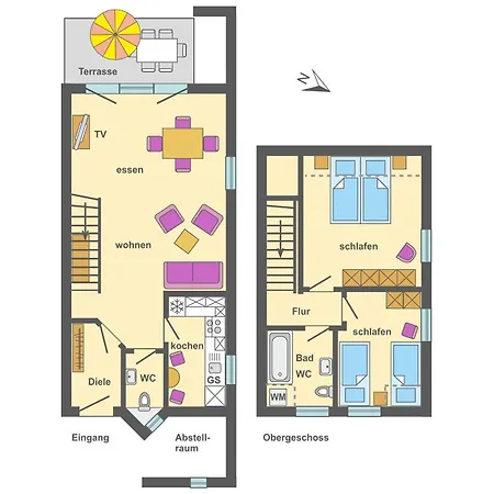 Freesenbruch Reihenhaus 8c - Kleiner Krake Prázdninový dům